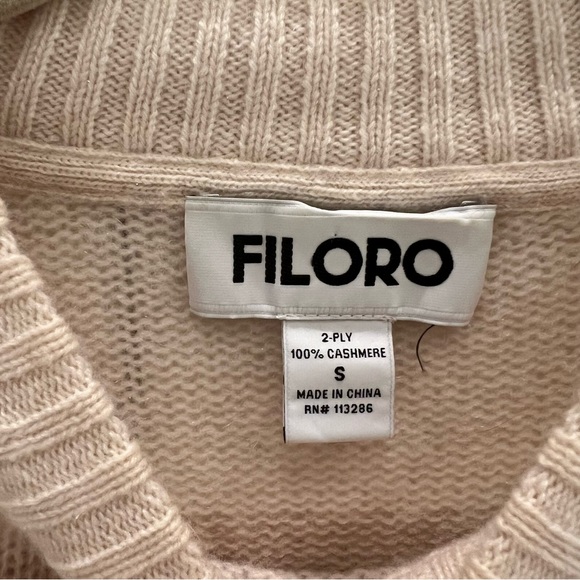 Filoro Hayley Sweater in Ivory/Oatmeal - Picture 3 of 4